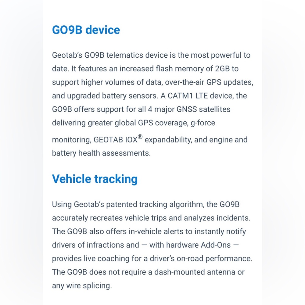 Geotab Go9B Vehicle Tracking Device - Picture 5 of 10